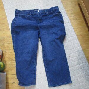 NYDJ Curves 360 slim straight crop jeans size 16 stretch